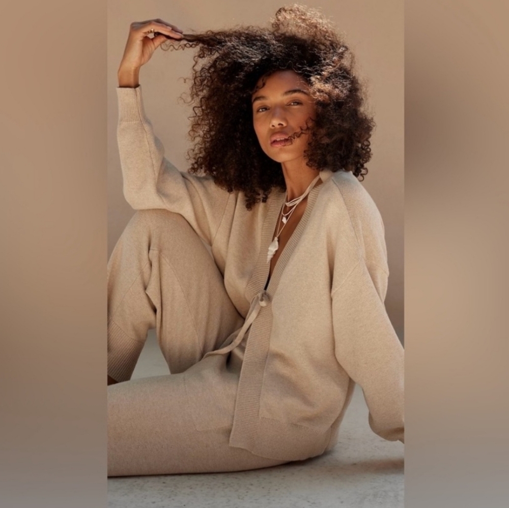 Free People Solar Sweater Set in Tan NWOT - Picture 6 of 10
